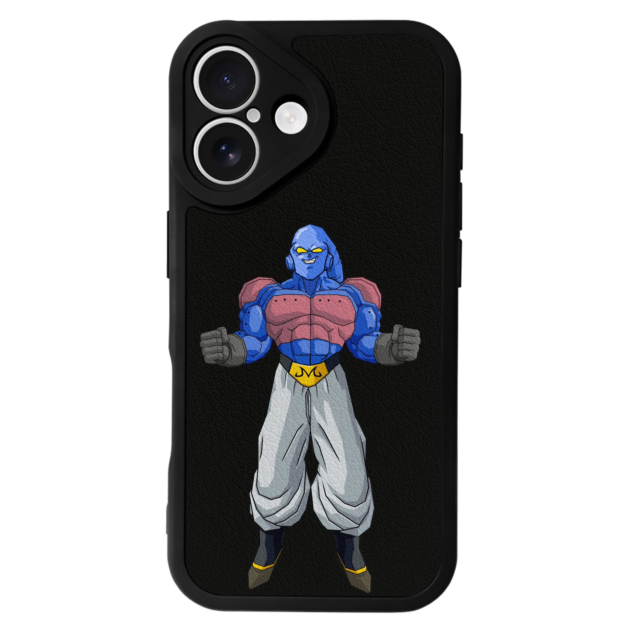 （画像用） ドラゴンボール 魔人ブウ DRAGON BALL Majin Buu 【iPhone 16シリーズ対応】シリコンスマホケース（レザー調） 材質：シリコン